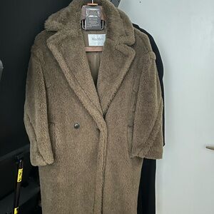 MaxMara Women's Brown Teddy Coat AUTHENTIC